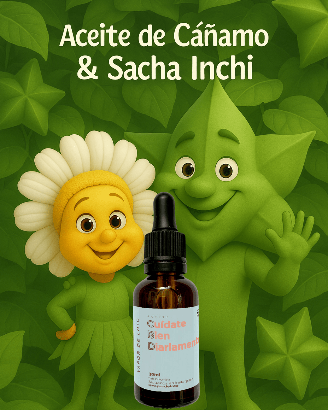 Aceite Cuídate Bien Diariamente - extractos y aceites naturales de Vapor de Loto