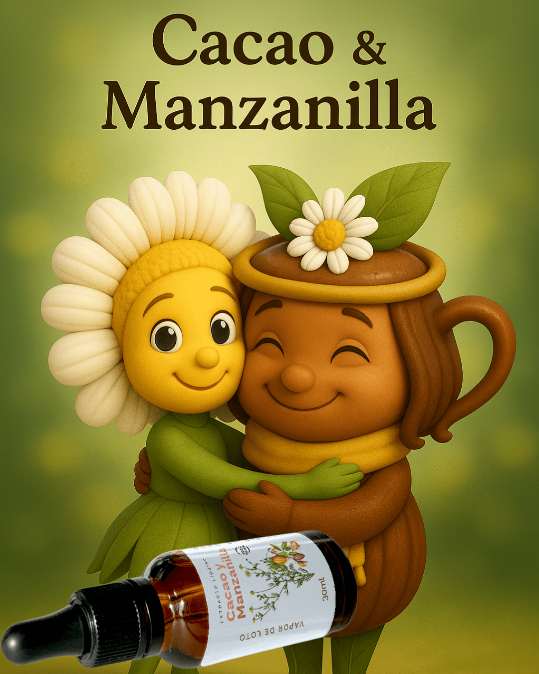Extracto líquido Cacao & Manzanilla - extractos y aceites naturales de Vapor de Loto