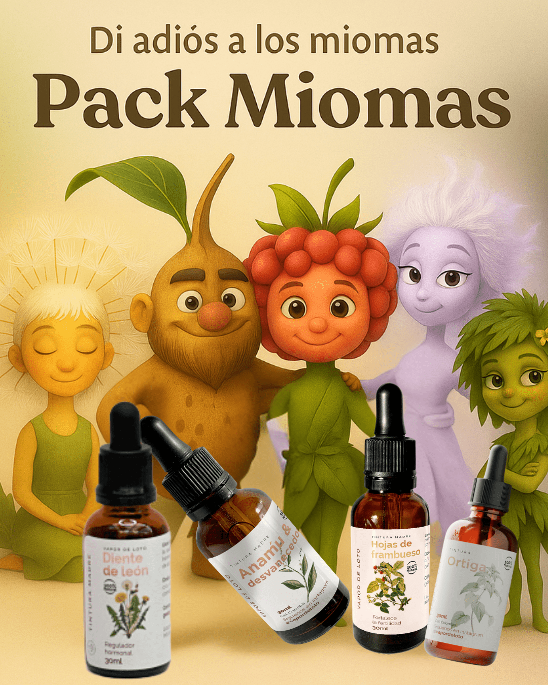 Pack Miomas - extractos y aceites naturales de Vapor de Loto